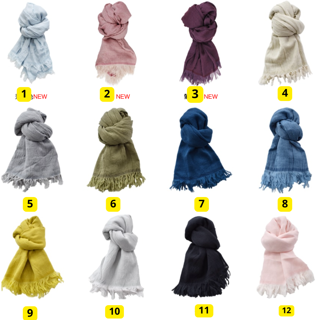 日本製純色頸巾(4、10有現貨)其他需預訂