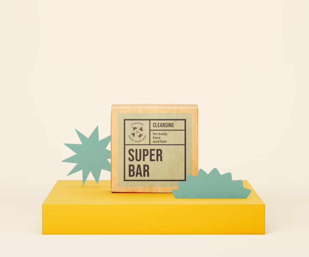 4starlings 多用途清潔皂(身體、面部、頭髮適用)Cleansing Superbar - for body, face and hair