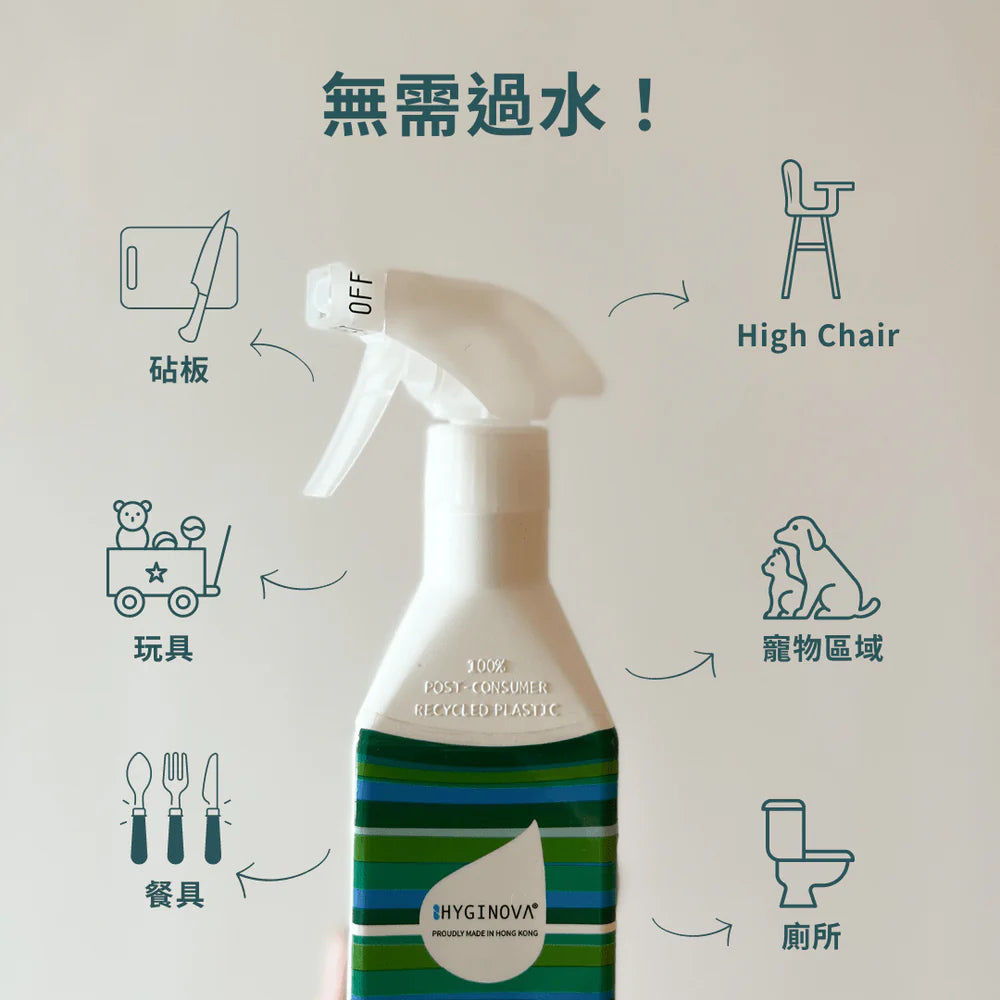 Hyginova 消毒劑:900ML補充裝