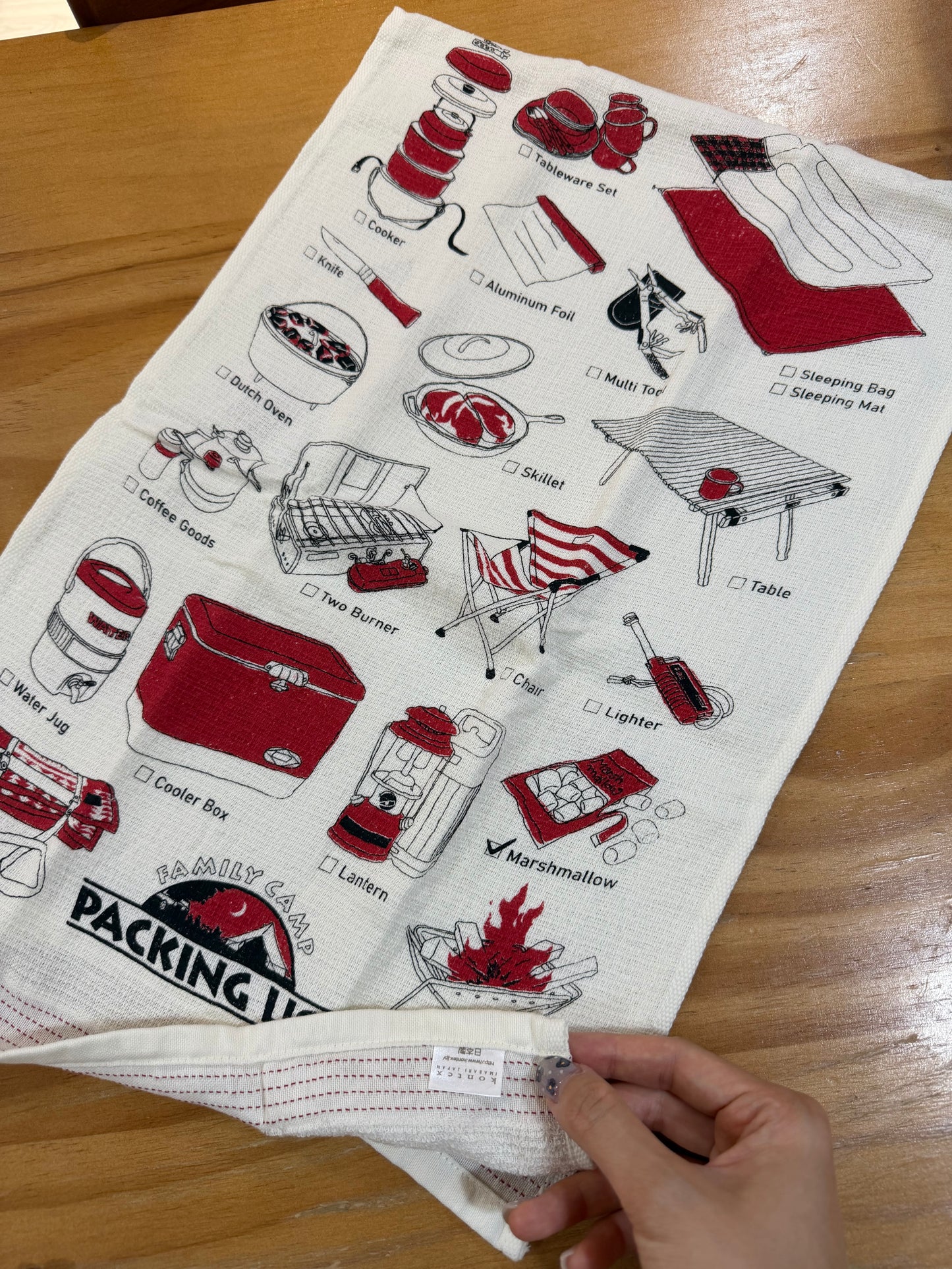 綿100% 日本製中判タオル(楽しいシリーズ) 33×100cm