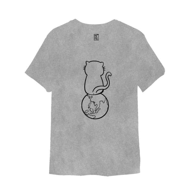 Milmill tee - gray saves the earth (it will arrive in about two weeks after pre-order)