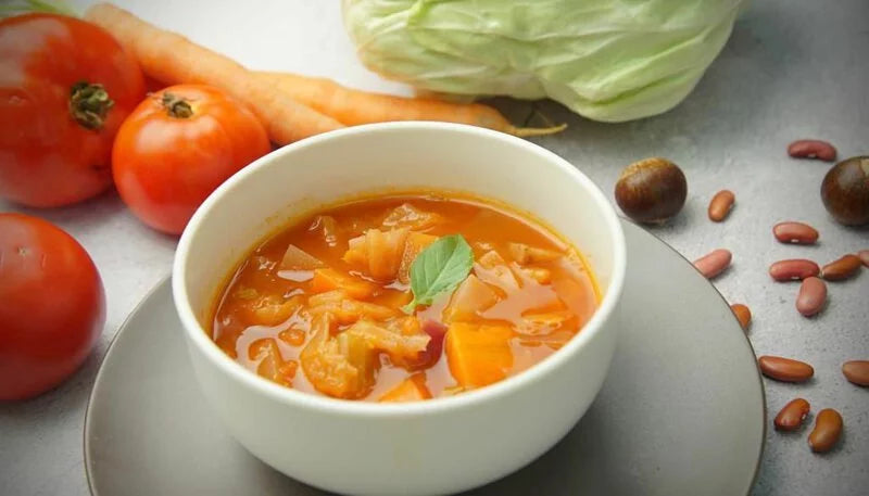 當茬本地有機蕃茄蔬菜湯 (純素)