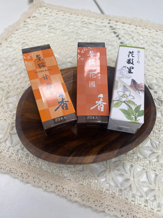 Kunro-Kaho 線香(20枝)內含線香小圓架