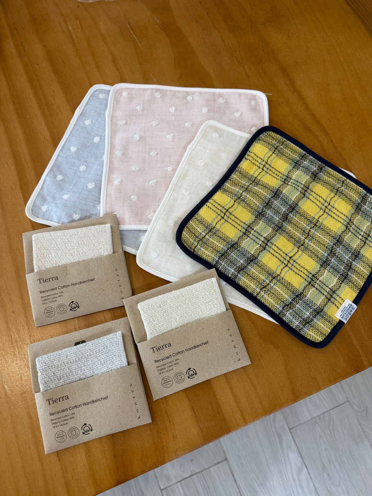 Kotex 18x18小毛巾(格仔、波點)
