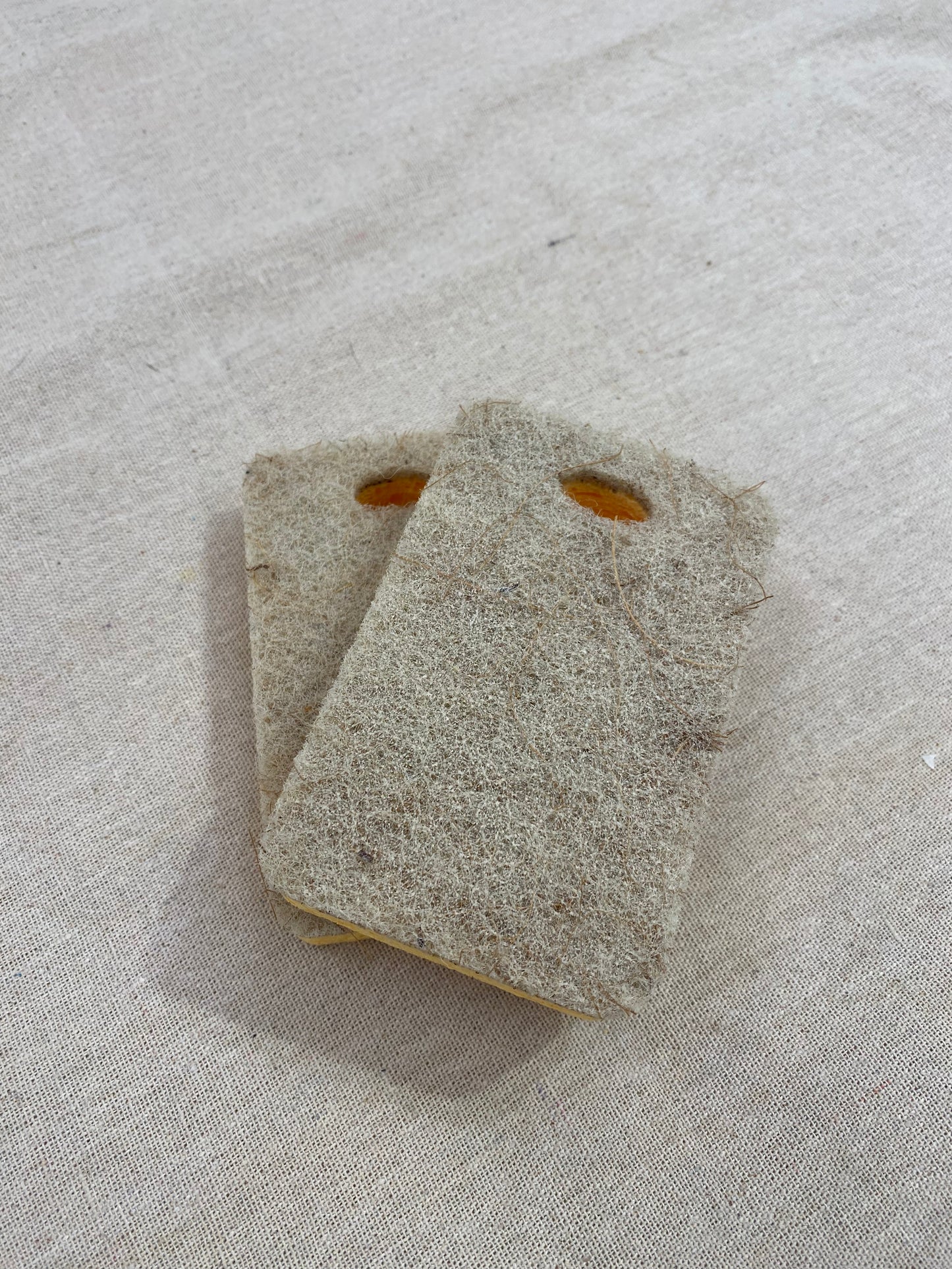 Plastic free plant-based scouring pads