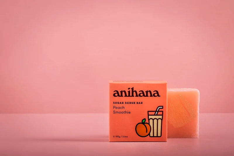 Anihana Peach Milkshake Body Scrub Soap