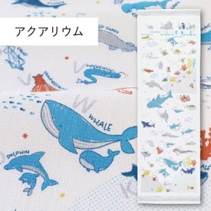 100% cotton Japanese-made medium size towel (animal series) 33x100cm