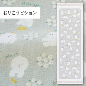100% cotton Japanese-made medium size towel (animal series) 33x100cm