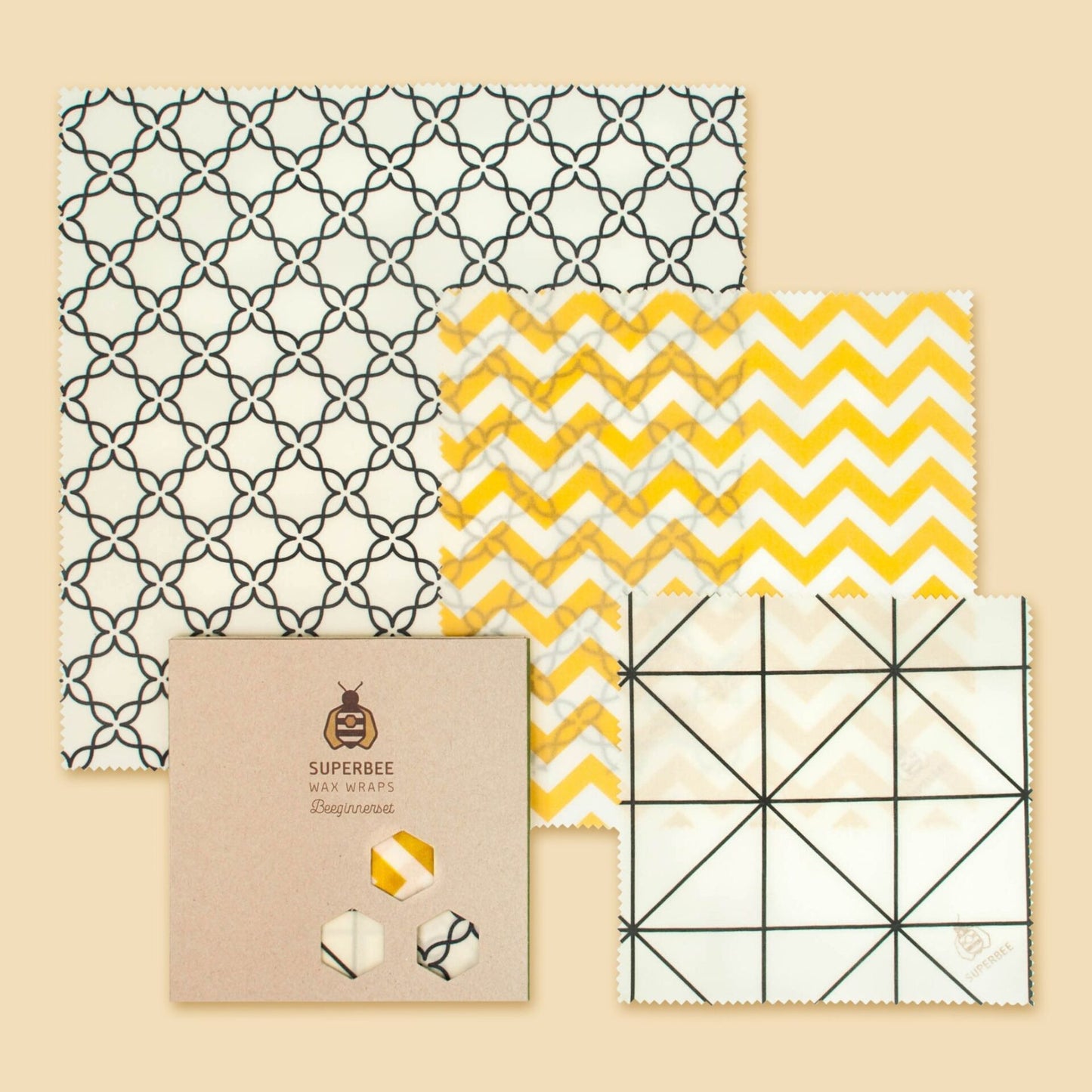 Superbee 可重用蜜蠟布3件Large size裝