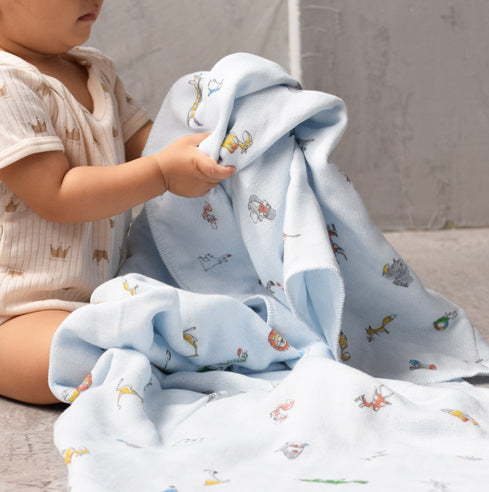 NEW! Kontex特製三層紗布吸濕快乾 動物園系列小朋友毛巾100%cotton