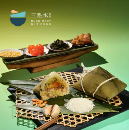 【非糯米】農家雪菜鹹肉粽（粳米・選用香港家豬無激素玻璃肉)