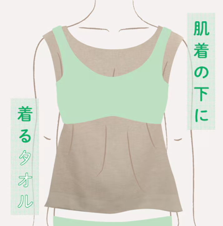 NEW!! UNDER TOWEL Kontex 超薄輕鬆穿脱吸汗毛巾背心 pre order