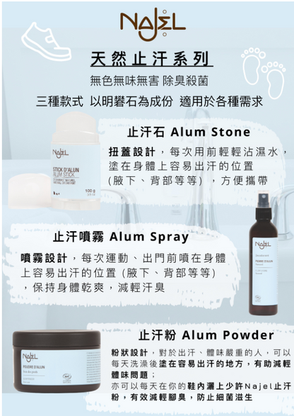 NEW!NAJEL 天然除臭止汗噴霧 125ml