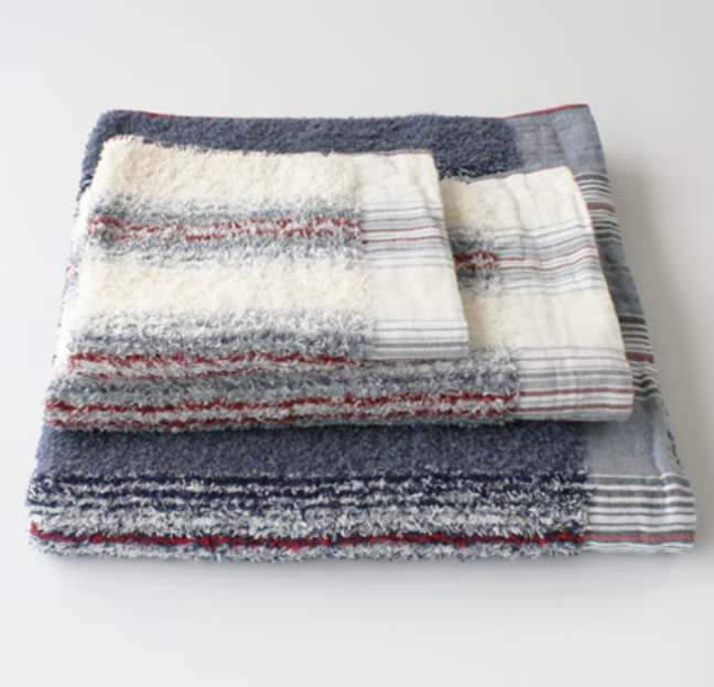 新入荷！68x125cm 紅白藍條子大毛巾