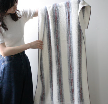 新入荷！68x125cm 紅白藍條子大毛巾