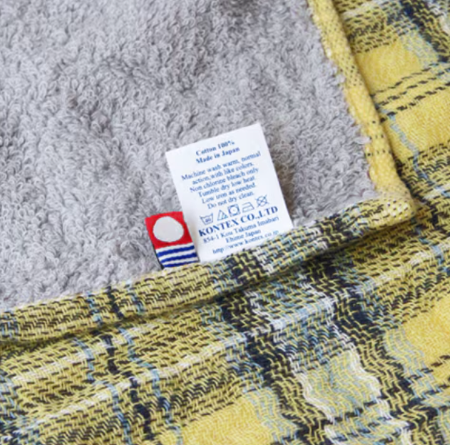 新入荷 Kontex 格子圖案大毛巾 58x120cm