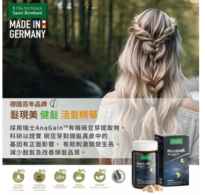 Sanct Berhnard德國髮現美健髮活髮精華 (120粒/樽/2個月用量)
