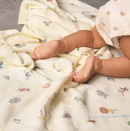 NEW! Kontex特製三層紗布吸濕快乾 動物園系列小朋友毛巾100%cotton