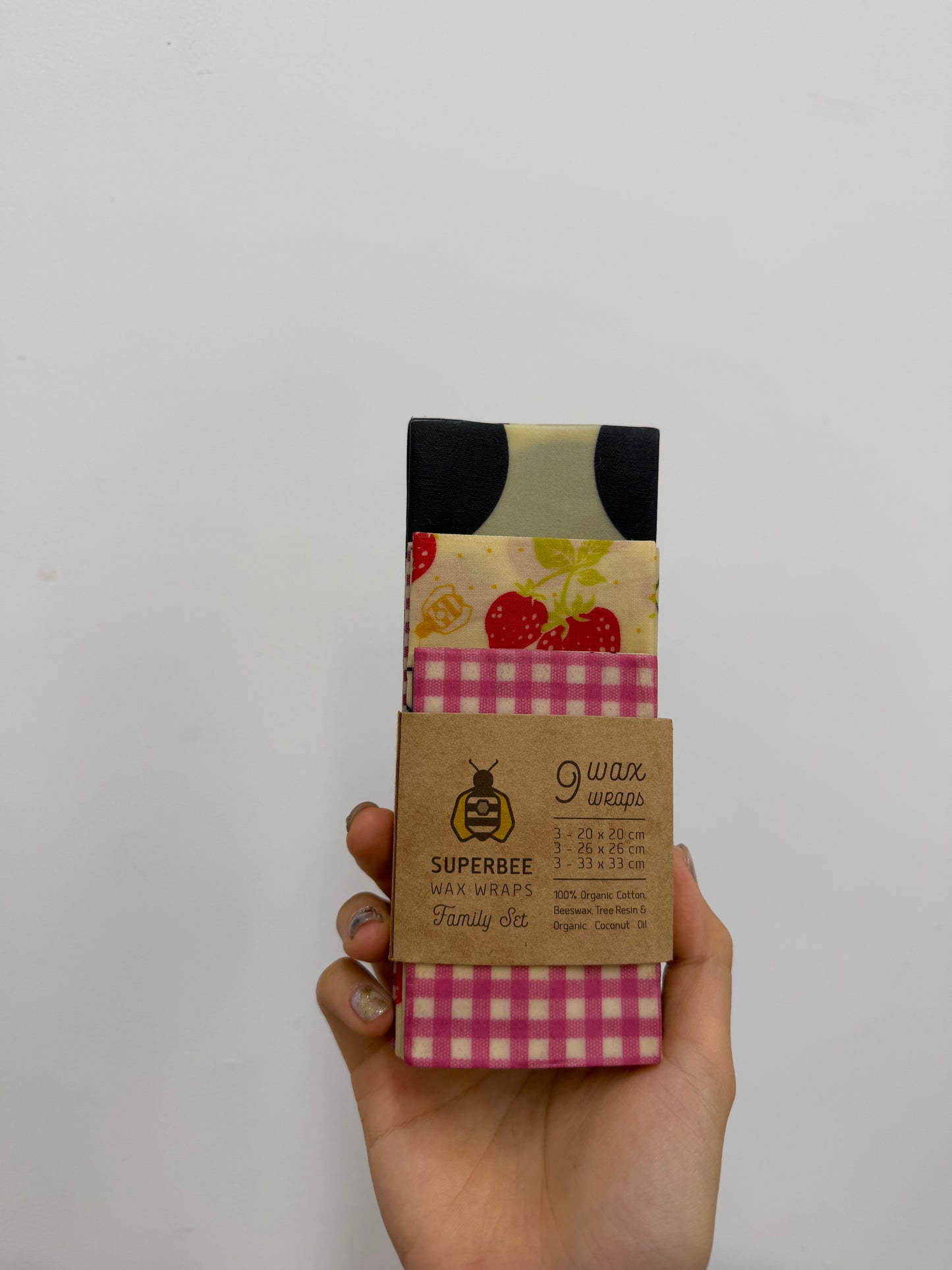 Superbee 再利用可能な蜜蝋クロス 9 パック