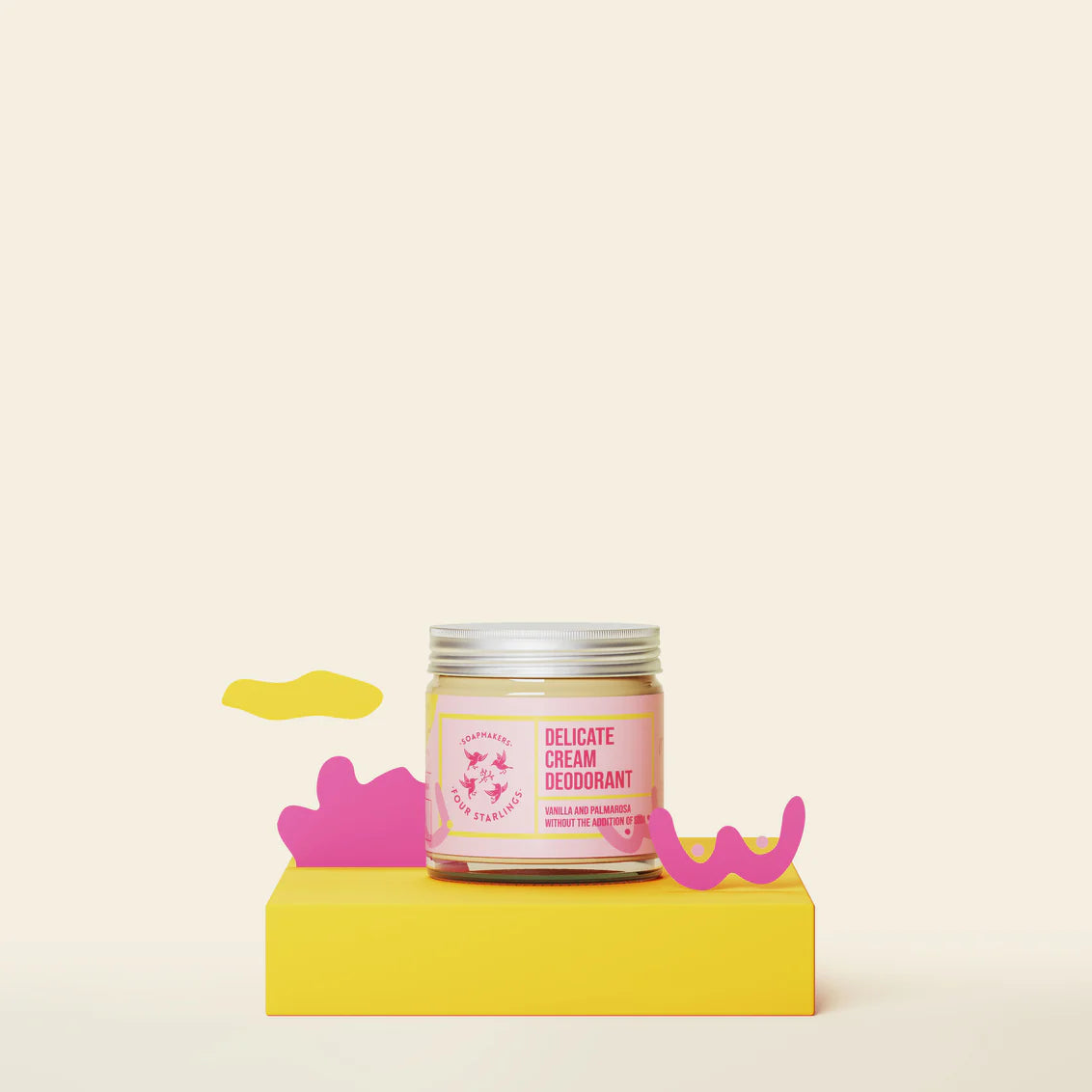 pre order 4starlings香草玫瑰柔肌乳霜香體膏 60ml（無蘇打、 敏感機哺乳友善）