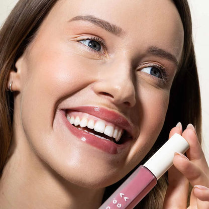 Uoga 623 roseberry lip gloss 百搭玫瑰裸粉與自然氣色紅