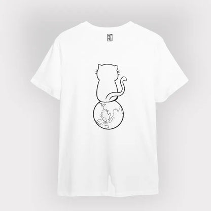 Milmill喵坊tee-白色救救地球（預訂約兩星期到貨）