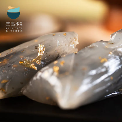 一包三隻￼黑芝麻金箔水晶粽【純素 • 無五辛】