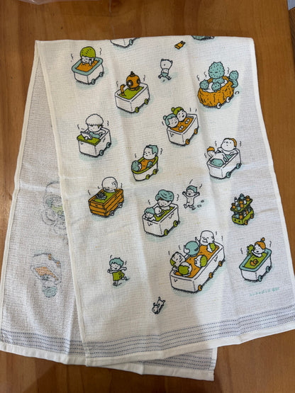 綿100％ 日本製中判タオル（楽しいシリーズ） 33×100cm