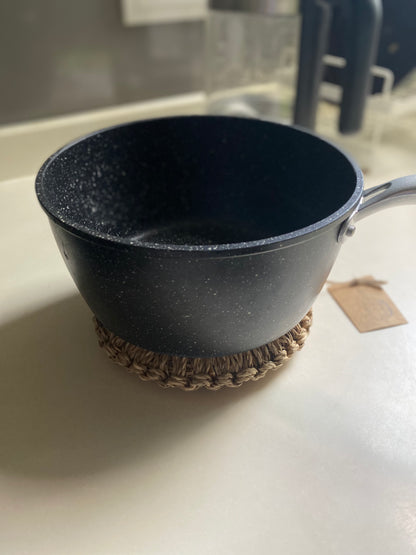 天然籐土鍋マット