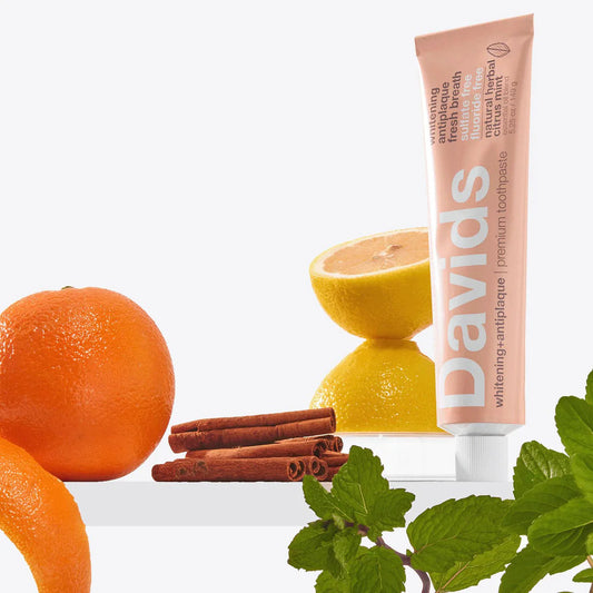 Davids fluoride free herbal citrus peppermint toothpaste 柑橘牙膏