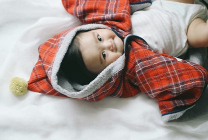 Kontex 嬰兒浴巾口水肩禮合套裝（黃色有現貨紅色需要預購）