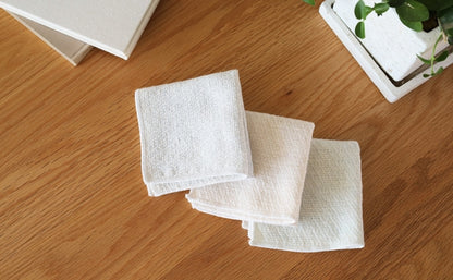 Kontex recycle 10%回收棉+90%有機棉小方巾(18x18cm)