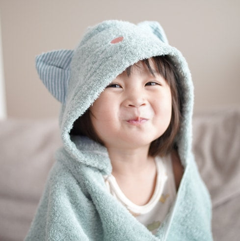 Kontex 今治純棉貓貓連帽浴巾