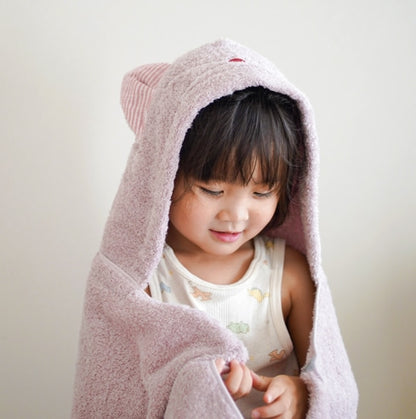Kontex 今治純棉貓貓連帽浴巾