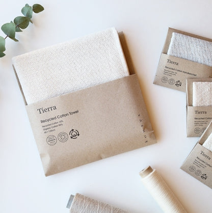 Kontex recycle 10%回收棉+90%有機棉小方巾(18x18cm)